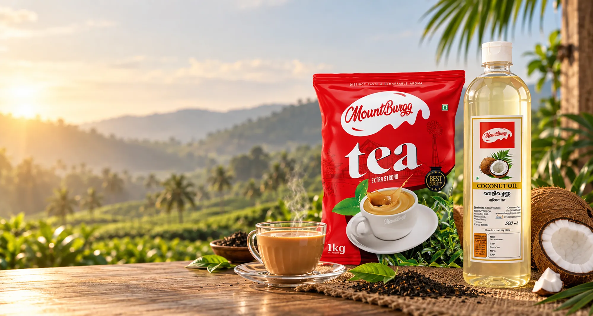 MountBurgg Heritage Tea and Coconut Oil