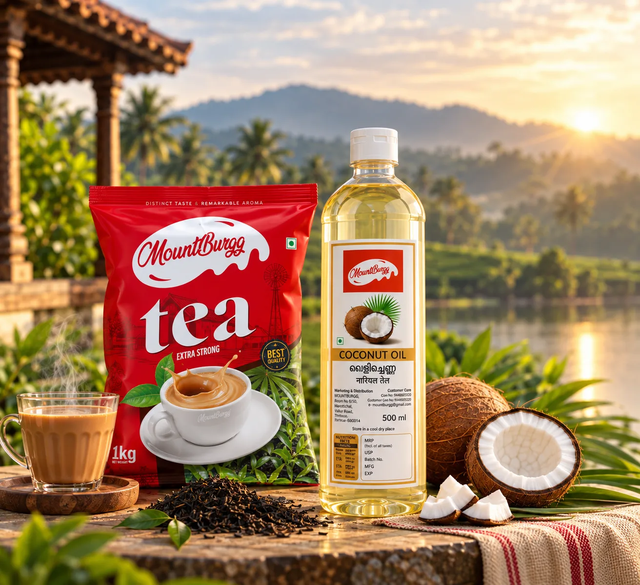MountBurgg Plantation Products - Extra Strong Tea & 100% Pure Coconut Oil in Marottichal, Kerala